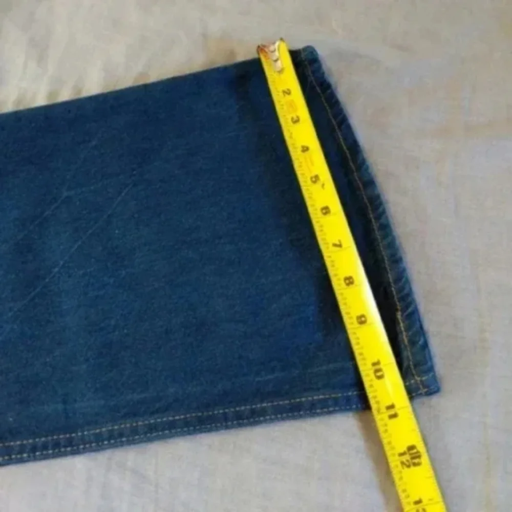 Levi's High Rise Waisted 70's Flare Denim Jeans Standing Steady Pants - Picture 8 of 8